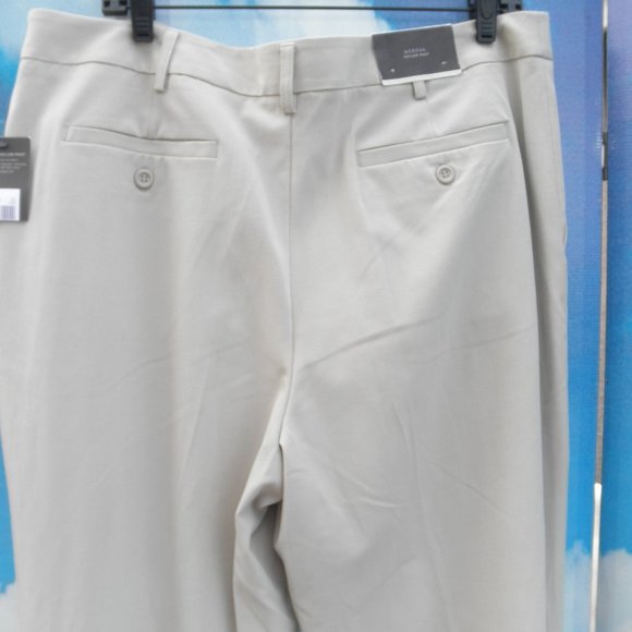 NEW by MERONA, STYLE TAYLOR, PANTS, DRESS SLACKS TROUSERS, BROWN LINEN, SIZE 18 - Picture 8 of 12